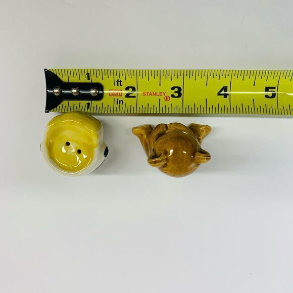 RARE! VTG Small Salt & Pepper Shaker Set Teddy Bear & Honey Pot Kitschy Cottage - Picture 8 of 8
